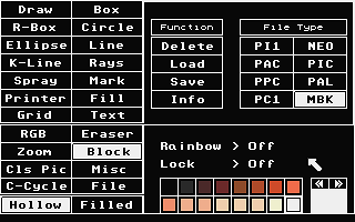 GB Paint atari screenshot